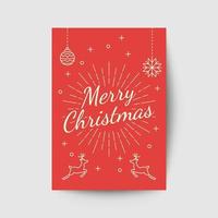 christmas greeting card vector