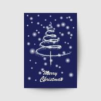 christmas greeting card vector