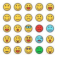 emotion icon set vector