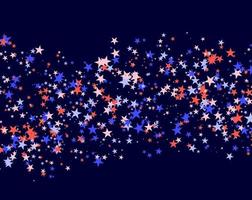 July 4th pattern made of stars vector