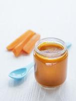 Carrot puree jar photo