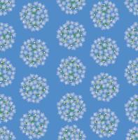 Spring floral seamless pattern. Blue flower forget-me-not ornamental background. vector