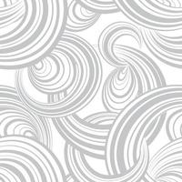 Abstract geometric seamless pattern. Bubble background. Circles. Wave striped loops Chaotic flow motion texture. Round shape ornamental wallpaper vector