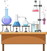 elemento de química en la mesa vector