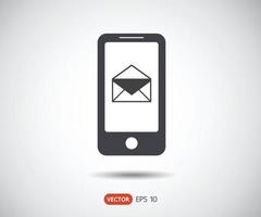 smartphone icon, phone logo vector illustration, mobile Envelope mail