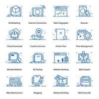 Construction and Infrastructure icon set vector