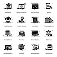 Construction and Infrastructure icon set vector