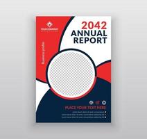 Annual report business flyer and brochure template design vector
