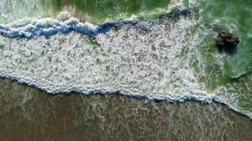 Ocean Waves Splash Against Shore video