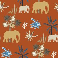 African seamless patterns. Vector illustration.