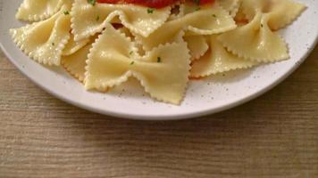 Farfalle Pasta in Tomato Sauce with Parsley