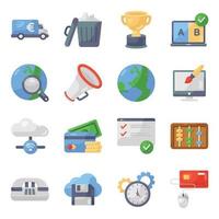 Banking and Transactions Icon set vector