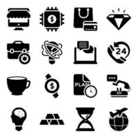 online Banking and Finance Icon Set vector