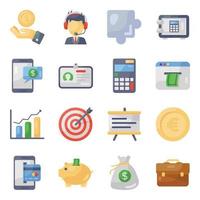 Banking and Finance Icon Set vector