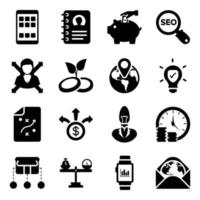 Finance and Business Icon Set vector