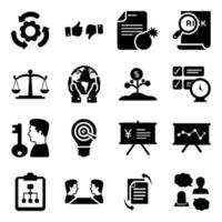 Business and Data Infographic Icon Set vector