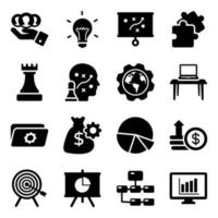 Business and Strategy Icon Set vector