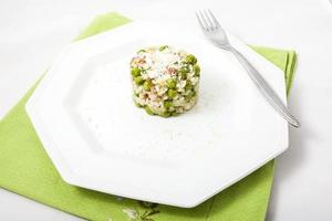 Rice with peas photo