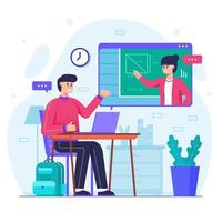 Online Courses and Tutorials Concept vector