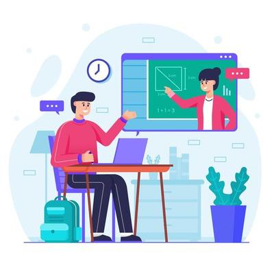 Online Courses and Tutorials Concept