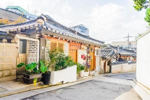 Bukchon Hanok village in Korea photo