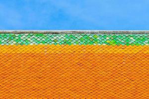 Roof of a temple in Thai style photo