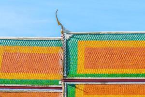 Roof of a temple in Thai style photo