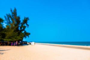 Abstract defocused beach and sea for background photo