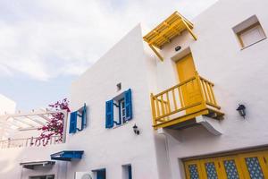 Houses on Santorini, Greece photo