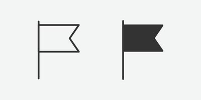 icono de bandera llena símbolo de navegación aislado para web y aplicación móvil vector