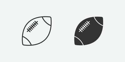 vector illustration of football ball icon symbol