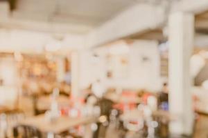 Abstract defocused coffee shop interior for background photo