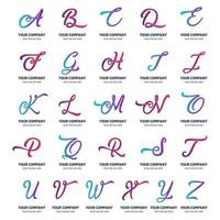 Collection of Alphabet Logo Templates vector