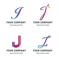 Collection of J Logo Templates