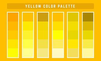 Yellow Vector Color Palette