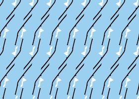 Vector texture background, seamless pattern. Hand drawn, blue, black, white colors.