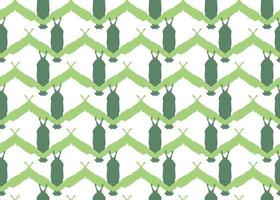 Vector texture background, seamless pattern. Hand drawn, green, white colors.