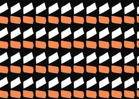 Vector texture background, seamless pattern. Hand drawn, orange, black, white colors.