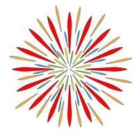 Simple illustration of firework icon Concept for Christmas holiday vector