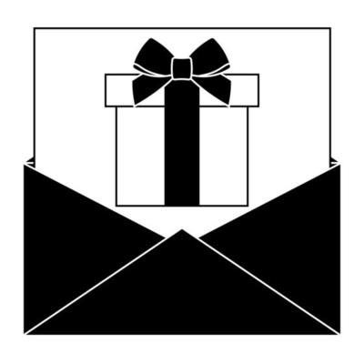 Simple illustration of Christmas letter Concept for Christmas holiday