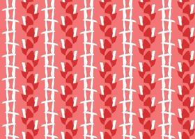 Vector texture background, seamless pattern. Hand drawn, red, white colors.