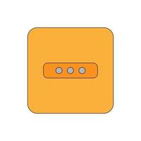 Simple illustration of socket plug icon isolated on background vector