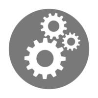 Simple gears sign simple icon of work tools vector