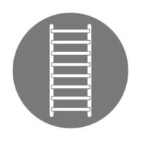 Ilustración simple del concepto de escalera de herramientas de trabajo. vector