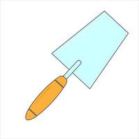 Simple black trowel icon Suitable for website design vector