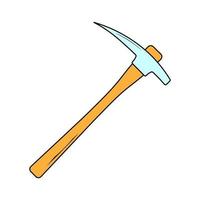 Simple mining pickaxe equipment tool isolated symbol vector