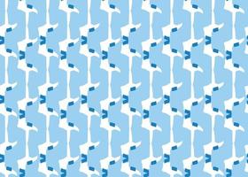 Vector texture background, seamless pattern. Hand drawn, blue, white colors.