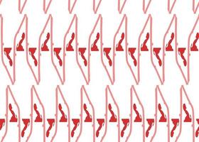 Vector texture background, seamless pattern. Hand drawn, red, white colors.