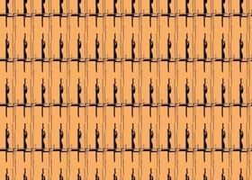 Vector texture background, seamless pattern. Hand drawn, orange, black colors.