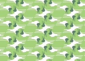 Vector texture background, seamless pattern. Hand drawn, green, white colors.